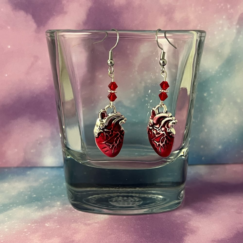 Image of Anatomical Heart Earrings