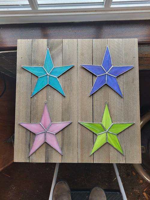 Image of Opaque Solid Star-stained glass