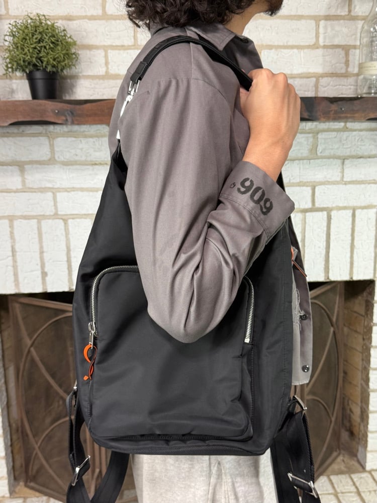 Image of Diesel Top-Strap Nylon Backpack