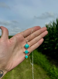 Image 1 of Triangle Turquoise Necklace
