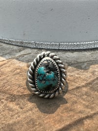 Image 1 of Kingman Turquoise Nugget Ring Size 10