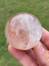 Image 2 of Fire Quartz Crystal Sphere #1478