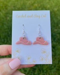 Image 2 of Cowgirl Hat Earrings