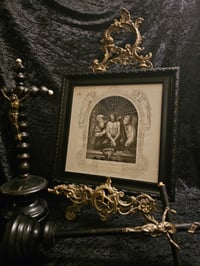Image 1 of 1800s Bible Page "Jesus Thorn Crown” And Real Preserved Web