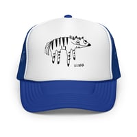 Image 5 of Foam trucker hat zebra 