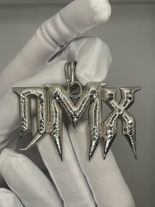 Image of Vintage Sterling Silver DMX Logo Pendant 