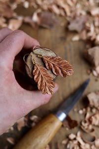 Image 4 of Oak Leaf~ Earrings 
