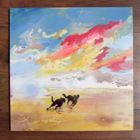 ORIGINAL ARTWORK - Beach Sorbet - 30x30cm 