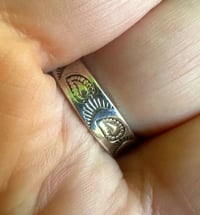 Image 5 of Turquoise Trilogy adjustable statement ring