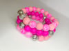 Pink Beaded Stack