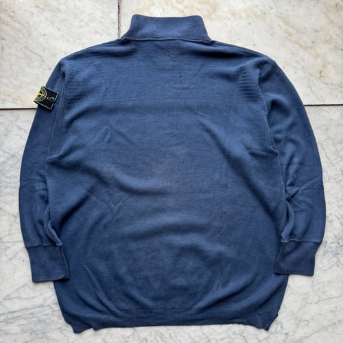 Image of 1988 Stone Island Marina Black Label mock neck sweatshirt, size XL