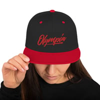 Image 4 of Olympia Text Snapback Hat