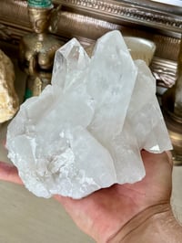 Image 3 of Clear Quartz Points Cluster Display Piece #2598