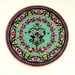 Image of Bella Vita Plate Aqua Mint/ Pink 