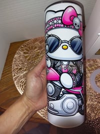 Image 3 of 20 oz  Starbucks Inspired Hello Kitty tumbler - or Bling Hello Kitty Motorcycle tumbler