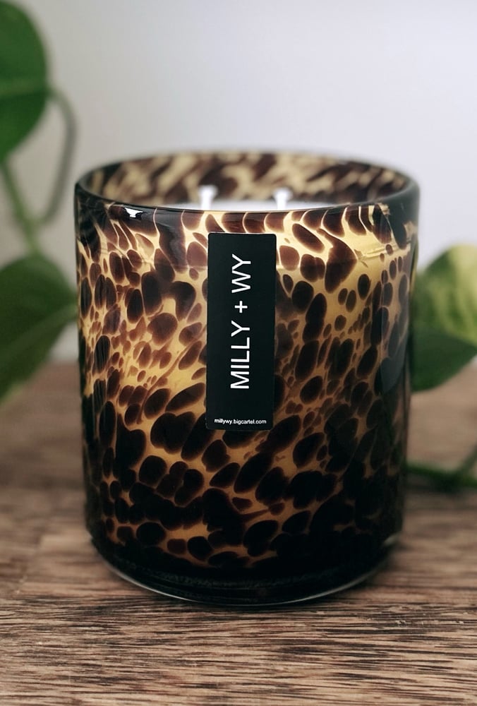 Image of Leopard Vogue Luxury Soy Candle
