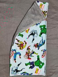 Image 1 of Marvel grey burpcloth 