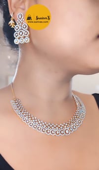 Image 2 of Ariana CZ Australian Diamond Necklace Set