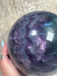 Image 4 of XXL 20LB RAINBOW FLUORITE SPHERE -CHINA- B