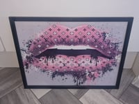 Image 2 of BABY PINK GLOSSY LIP PRINT