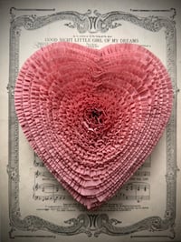 Image 1 of Antique Pink Heart Candy Boxes