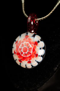 Image 1 of Red Tones Dotstack Pendant 