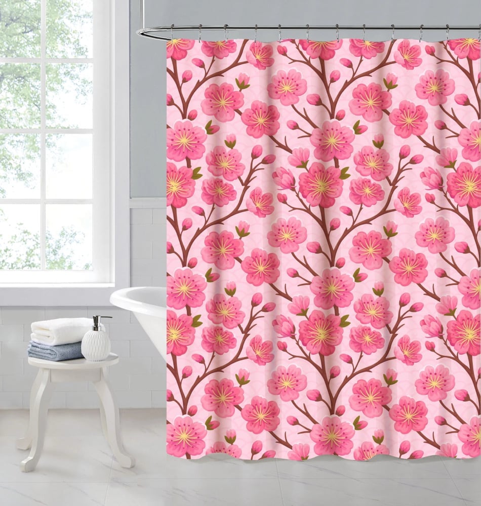Image of Cherry Blossom Shower Curtain