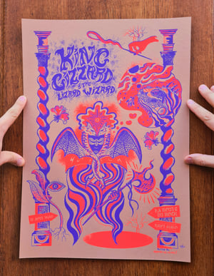 KING GIZZARD AND THE LIZARD WIZARD (Route du rock 2023) screenprint poster