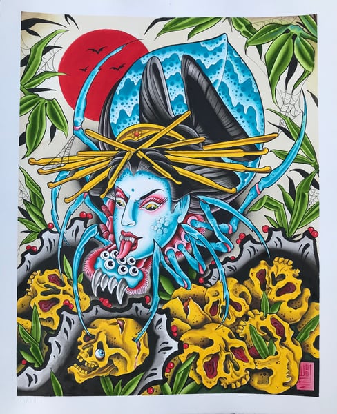 Image of WOODZ’ JOROGUMO PRINT