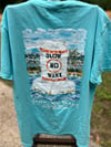 Slow No Wake Short Sleeve Pocket Tee Blue 