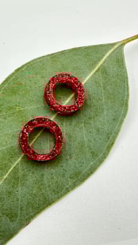 Image 4 of Náušnice Hope Circle třpytivé 