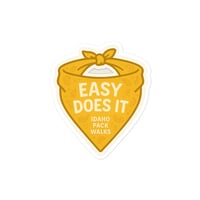 Image 4 of Easy Does It Bandana Sticker (Yellow)
