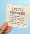 SECONDS little reminders coaster