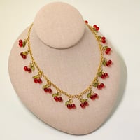 Image 1 of A Bowl of Kherries Charm Necklace