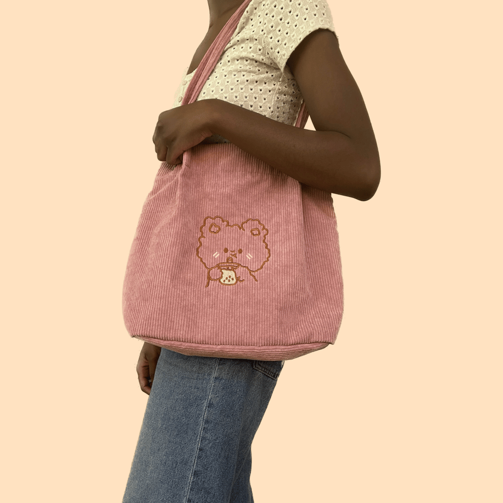 Image of Pink Boba Bear Tote