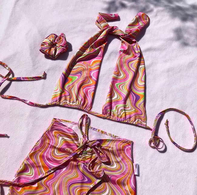 multiple prints* multiway tie top 