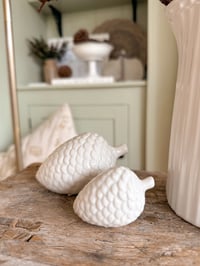 Image 1 of Set of Ceramic Pinecones