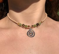 Image 3 of Spiral beaded necklace