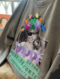 Image 4 of Suadoiro Pippi bordado a man. Gris  oversize ! varias tallas!