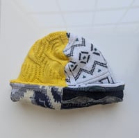Image 3 of Upcycled Reversible Beanie Cotton Blend 32