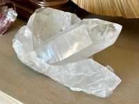 Image 3 of Large Clear Quartz Points Cluster Statement Piece #2068