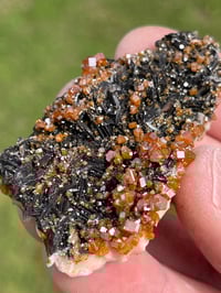 Image 9 of Vanadinite On Black Barite Specimen #2196