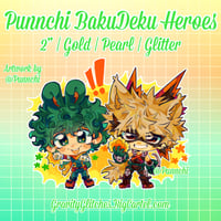 [PRE-ORDER] Punnchi BakuDeku Heroes Enamel Pin & Keychain