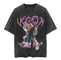 Image 1 of Ultra Ego Vegeta Dragonball Super oversized washed tshirt 