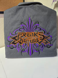 Image 1 of The "Raybon" logo pinstripe Dickies work shirt