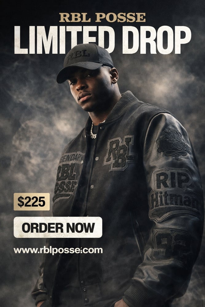 Image of RBL Posse Varsity Jacket (The BlackOut Edition)