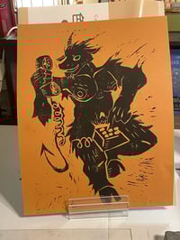 Image 1 of Satyr Linocut