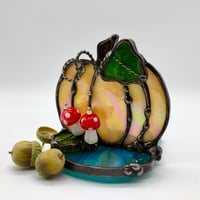 Image 4 of Iridescent Orange Pumpkin Candle Holder 🎃
