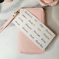 Image 8 of Slim Zippy Cash Wallet W/ Sparkle Effect ✨️