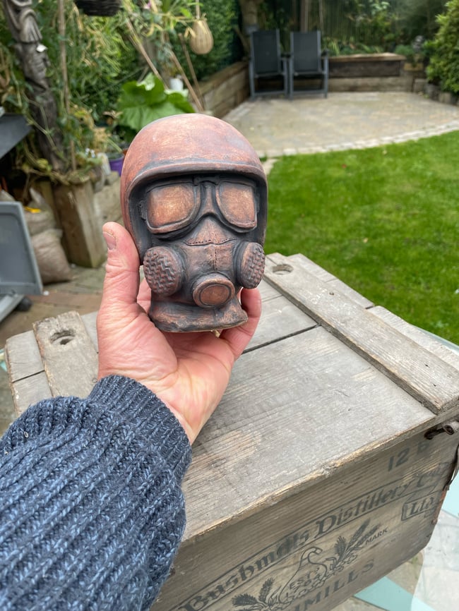 Top fuel dragster helmet mug 